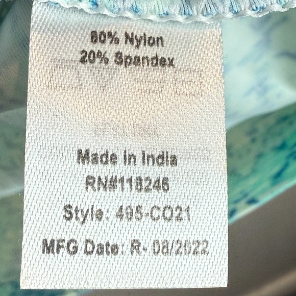 Cabana Life Mini Shift Dress Women S Blue Printed Coastal Cottage UPF 50 NWT - Picture 8 of 10